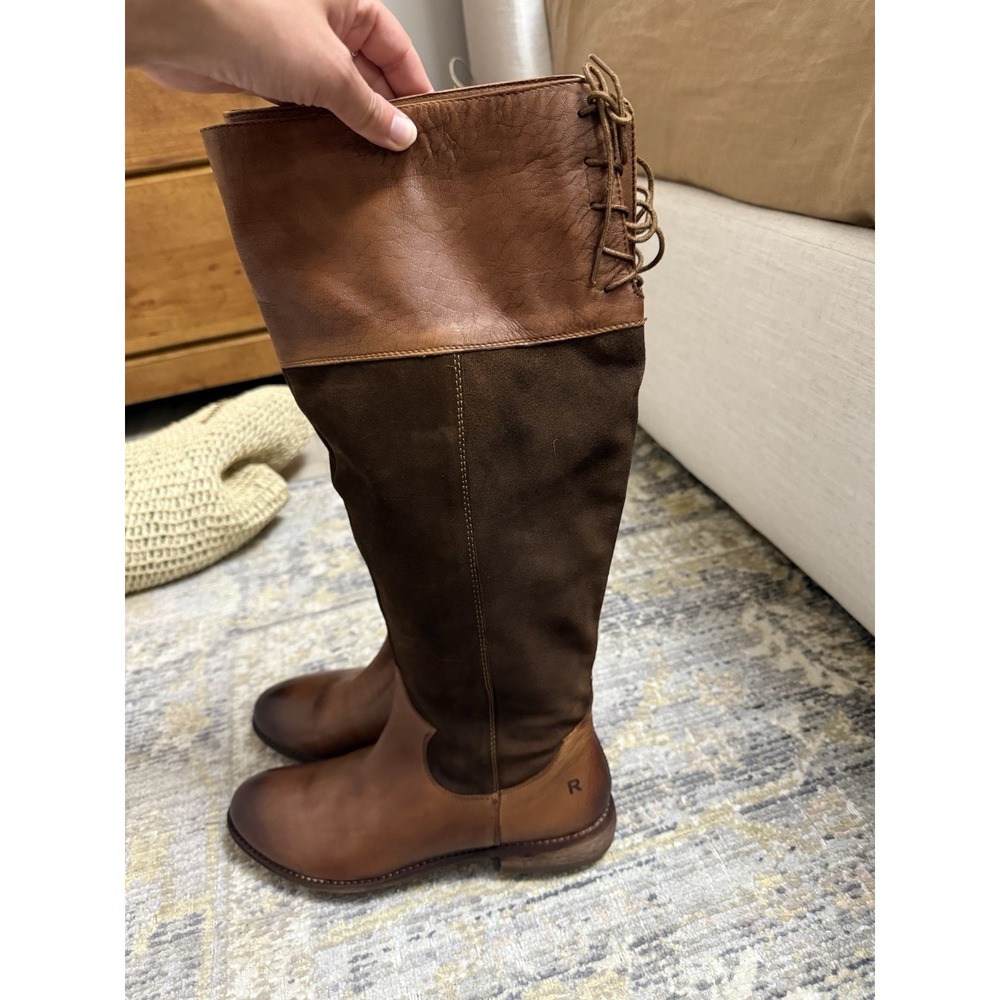 NEW Roan by Bed Stu Natty tall Brown Leather Knee-High riding Boots - Picture 7 of 15